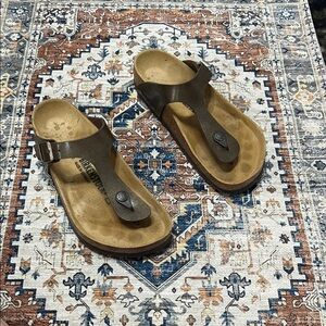 Birkenstock Gizeh Bronze Brown Thong Sandals